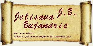 Jelisava Bujandrić vizit kartica
